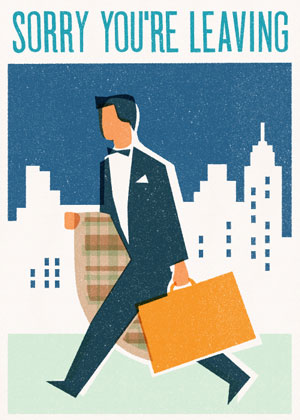 Sorry You're Leaving: Cityscape, Greeting Card by Sorry You're Leaving  - Thumbnail