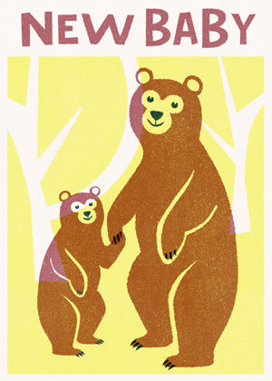 New Baby: Bears, Greeting Card by New Baby / Newborn  - Thumbnail