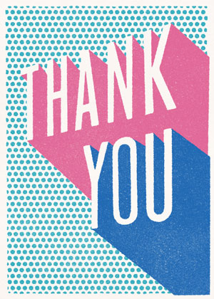 Thank You: Pop Dots, Greeting Card by Thank You  - Thumbnail