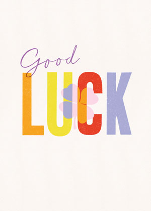 Good Luck (with Clover), Greeting Card by Good Luck  - Thumbnail